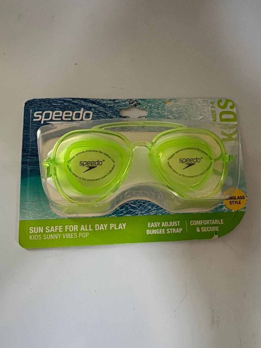 Speedo Kids Swim Goggles - Lime Green Transparent